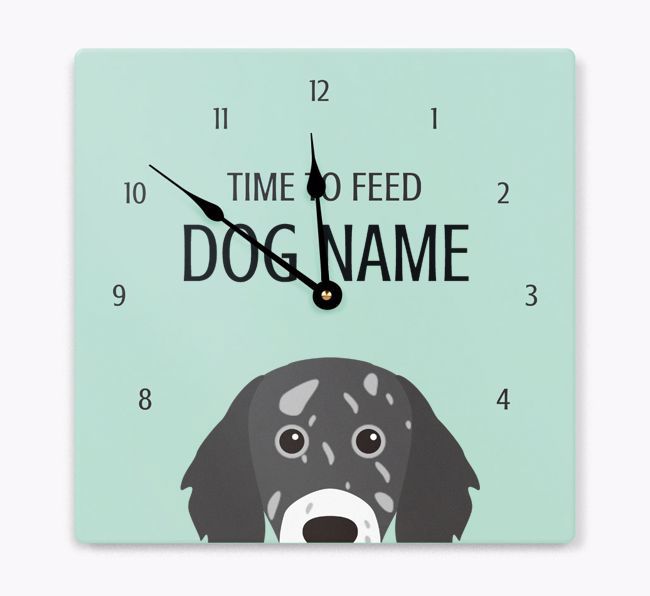 Time To Feed: Personalized {breedFullName} Wall Clock